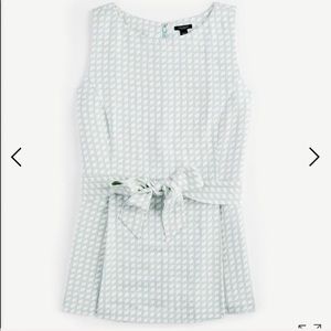 Ann Taylor Factory Geo Tie Waist Tunic Large